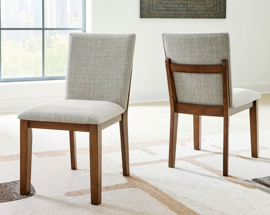 Kraeburn - Beige / Brown - Dining Upholstered Side Chair (Set of 2) - Hornell Furniture Outlet