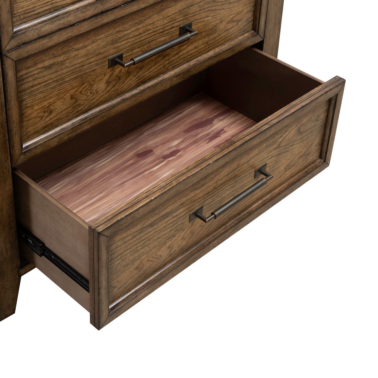 Carolina Park - 5 Drawer Chest - Brown - Hornell Furniture Outlet