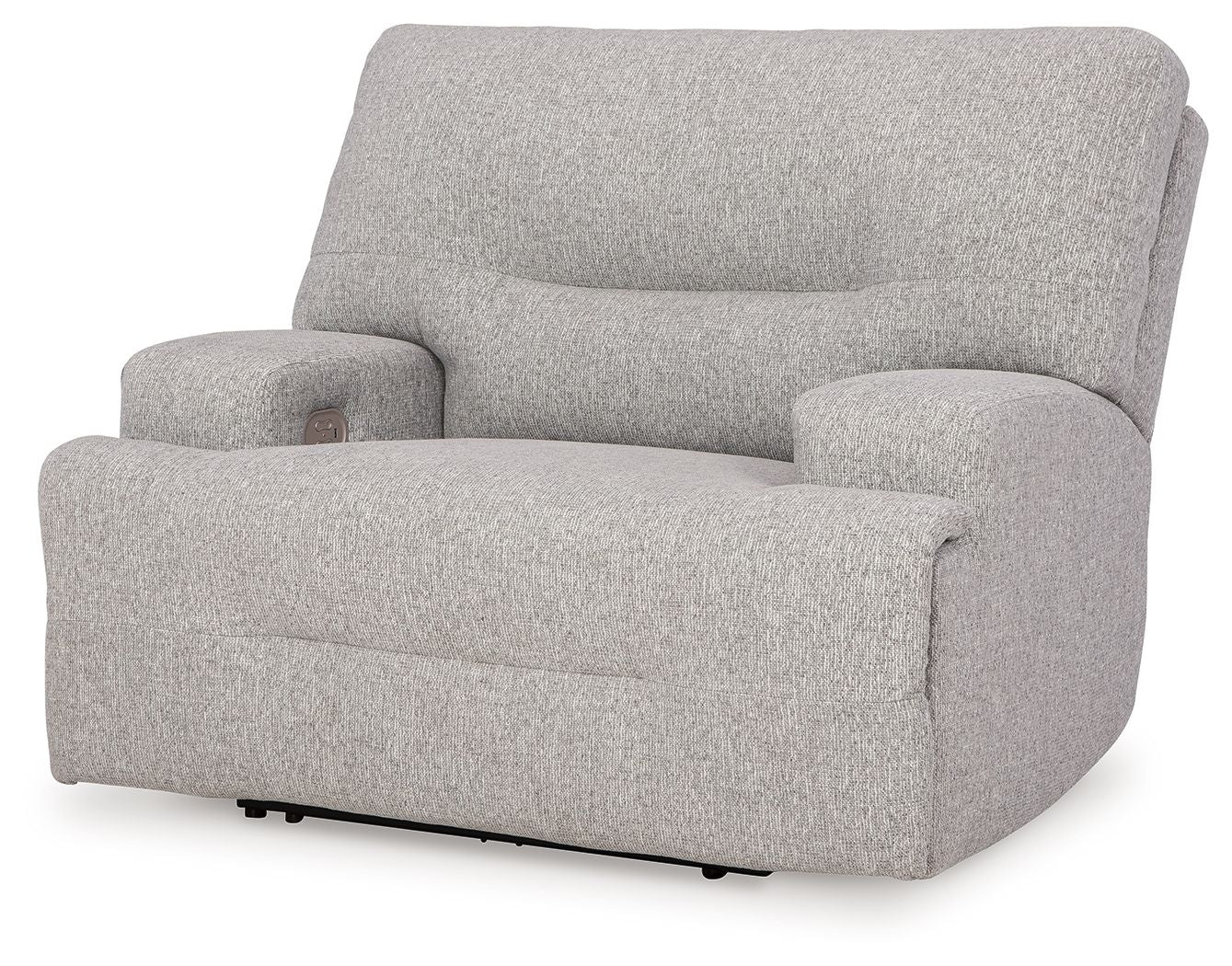 Acklen Place - Pewter - 4 Pc. - 3 - Piece Power Reclining Sectional Sofa With Raf Chaise, Wide Seat Power Recliner - Hornell Furniture Outlet