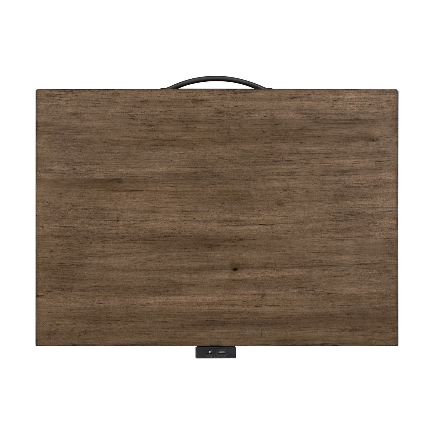 Shaker Lakes - Open Nightstand With Charging Station - Brown - Hornell Furniture Outlet