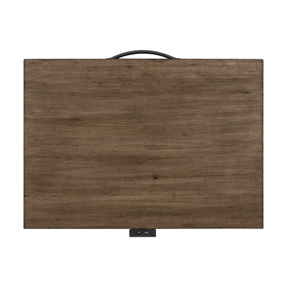 Shaker Lakes - Open Nightstand With Charging Station - Brown - Hornell Furniture Outlet