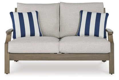 Rainier Ranch - Brown / Beige - Loveseat With Cushion - Hornell Furniture Outlet