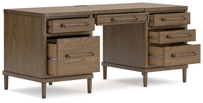 Roanhowe - Brown - Home Office Desk - Hornell Furniture Outlet
