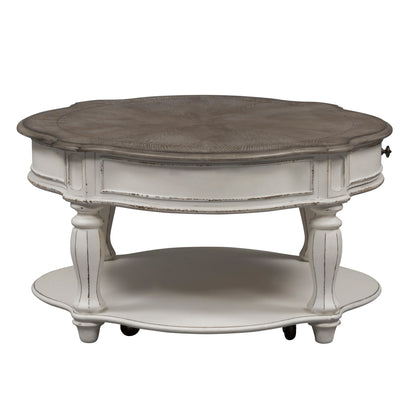 Magnolia Manor - Round Cocktail Table - Hornell Furniture Outlet