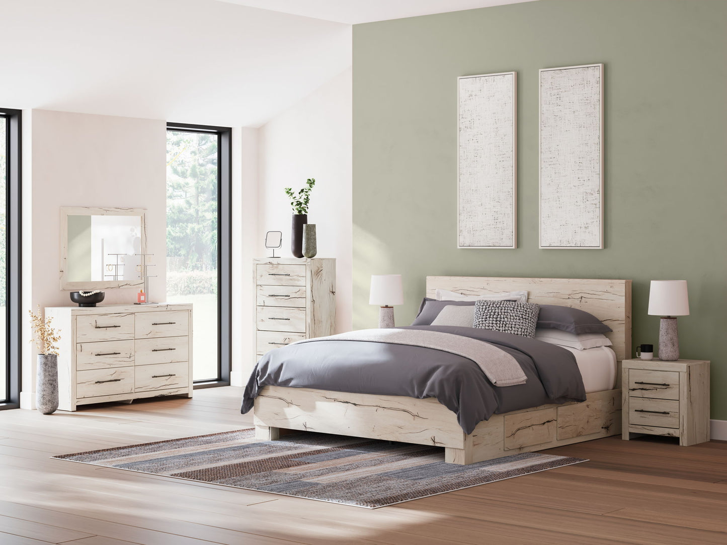 Lawroy - Panel Bed With Storage - Hornell Furniture Outlet