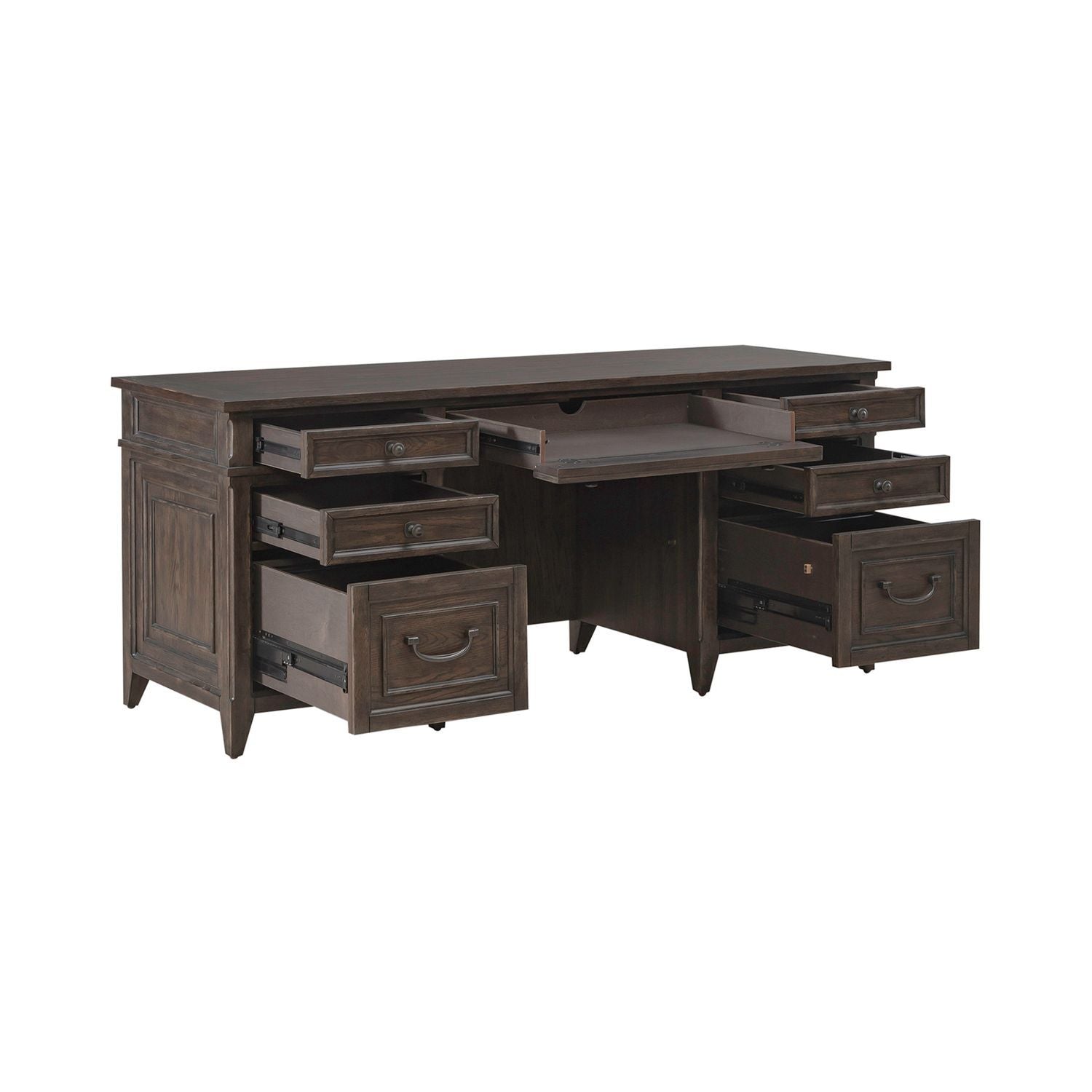 Paradise Valley - Executive Credenza - Brown - Hornell Furniture Outlet