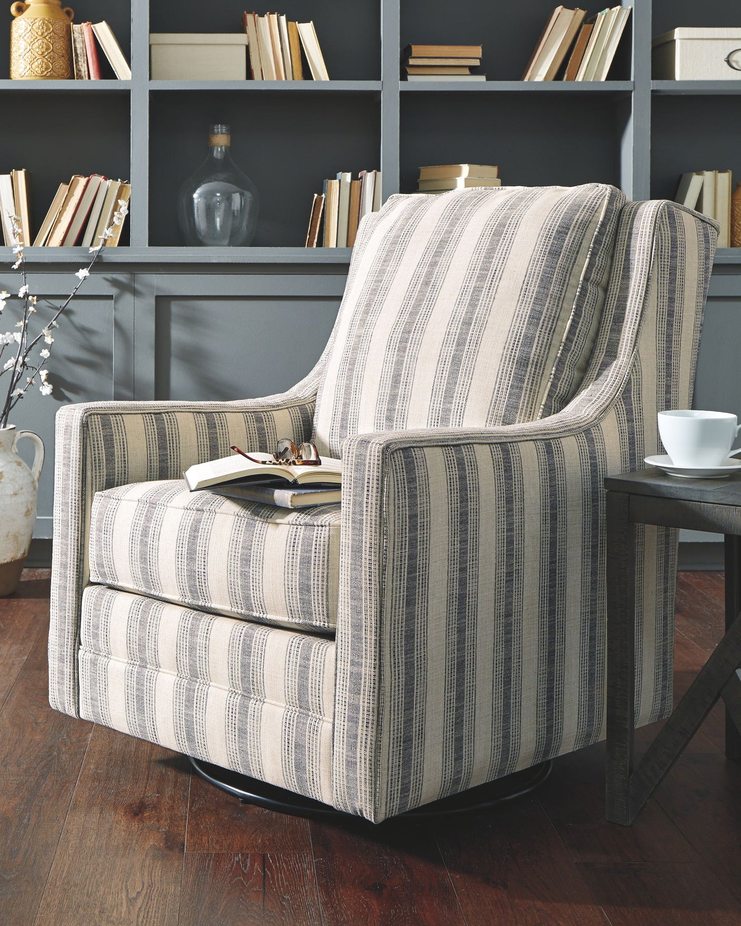 Kambria - Swivel Glider Accent Chair - Hornell Furniture Outlet