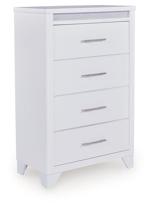 Jarlee - White - Four Drawer Chest - Hornell Furniture Outlet