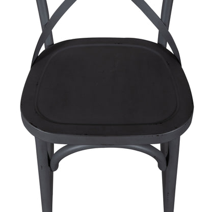 Vintage Series - X Back Counter Chair - Gray - Hornell Furniture Outlet
