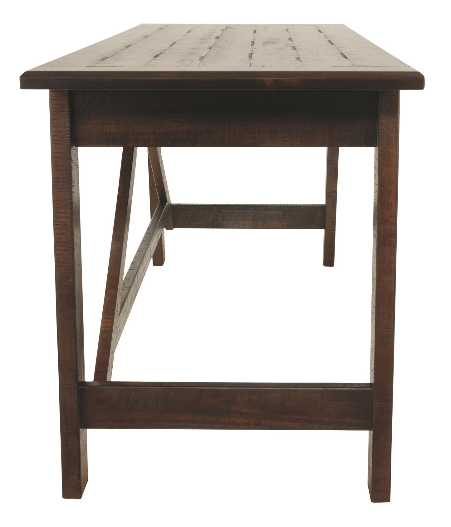 Baldridge - Rustic Brown - Home Office Large Leg Desk - Hornell Furniture Outlet