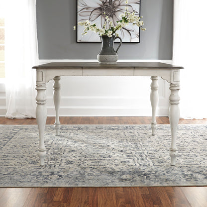 Magnolia Manor - Gathering Leg Table - White - Hornell Furniture Outlet