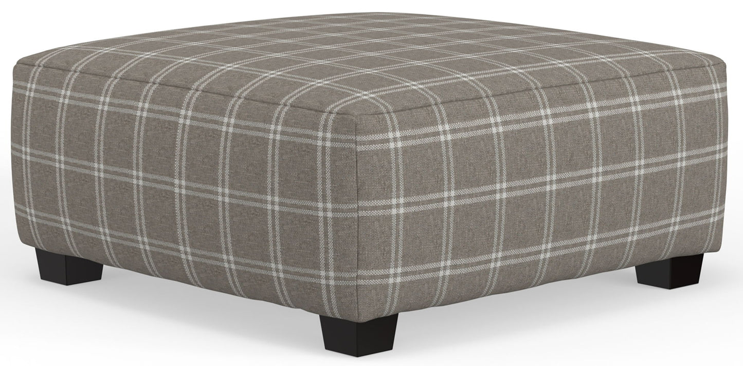 Magnolia - Cocktail Ottoman - Mink - Hornell Furniture Outlet