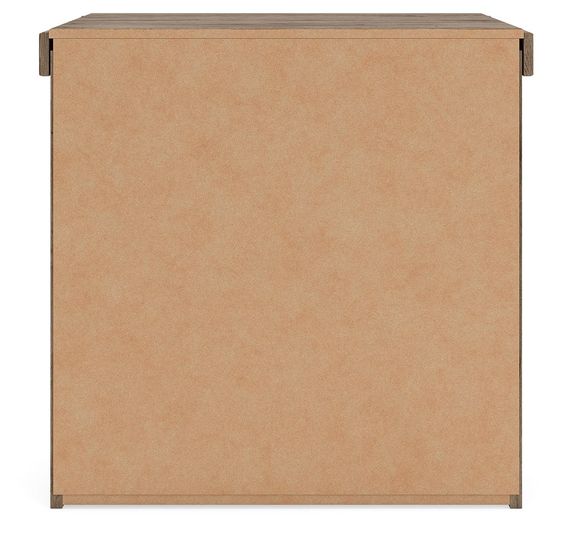 Oliandon - Two Drawer Night Stand - Light Brown - Hornell Furniture Outlet