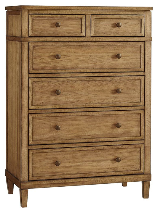 Sharlance - Brown - Six Drawer Chest - Hornell Furniture Outlet