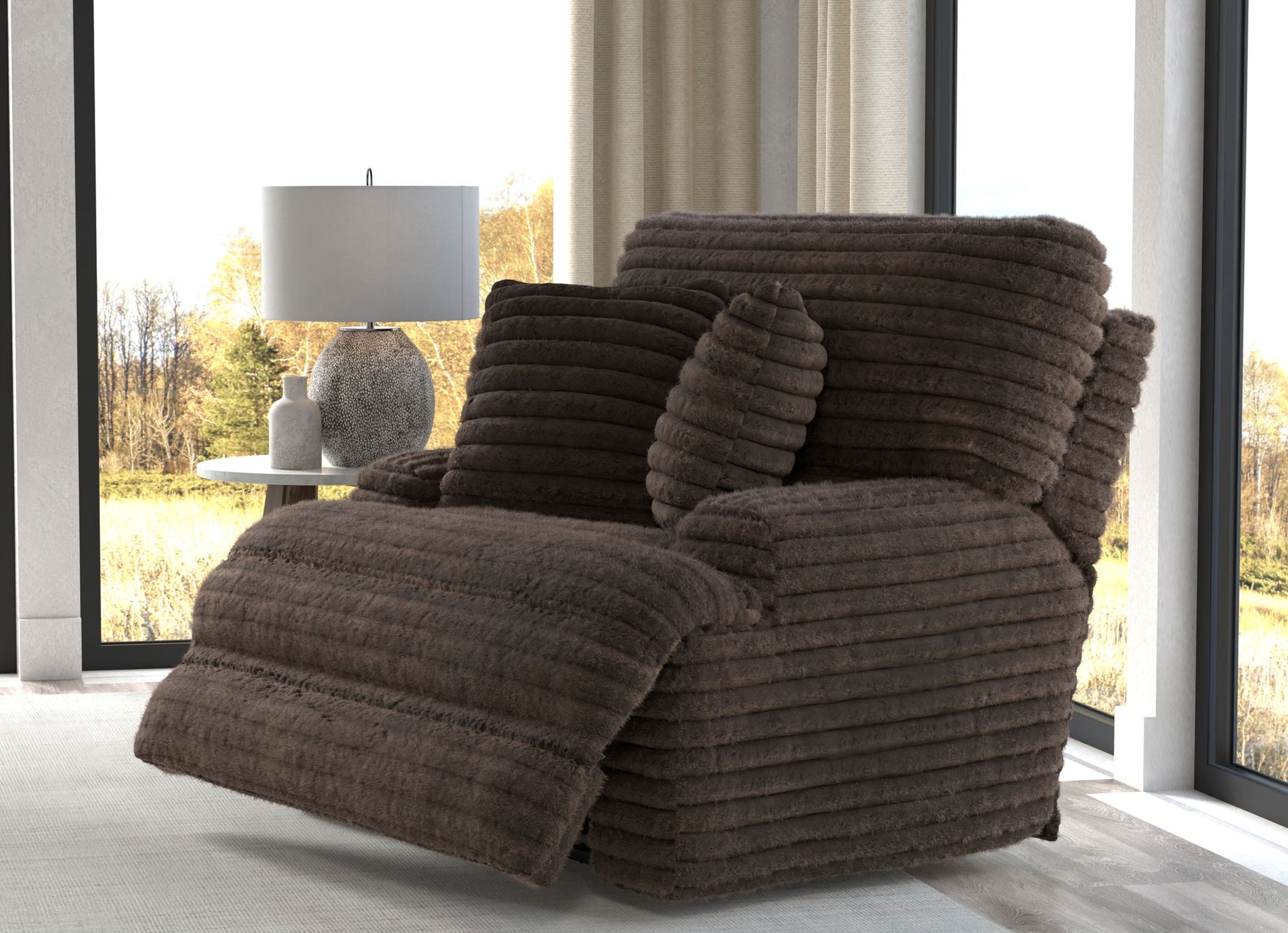 Cushy - Power Headrest Deep Seat Recliner - Hornell Furniture Outlet