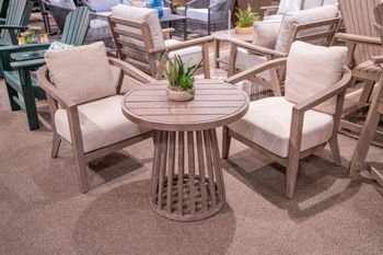 Joy Lagoon - Beige - Outdoor Chairs With Cushions/Table (Set of 3) - Hornell Furniture Outlet