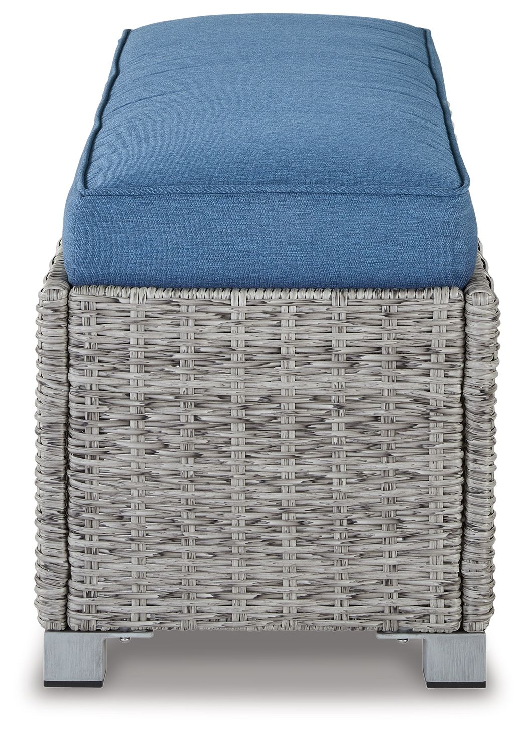Naples Beach - Light Gray - Bench with Cushion - Hornell Furniture Outlet