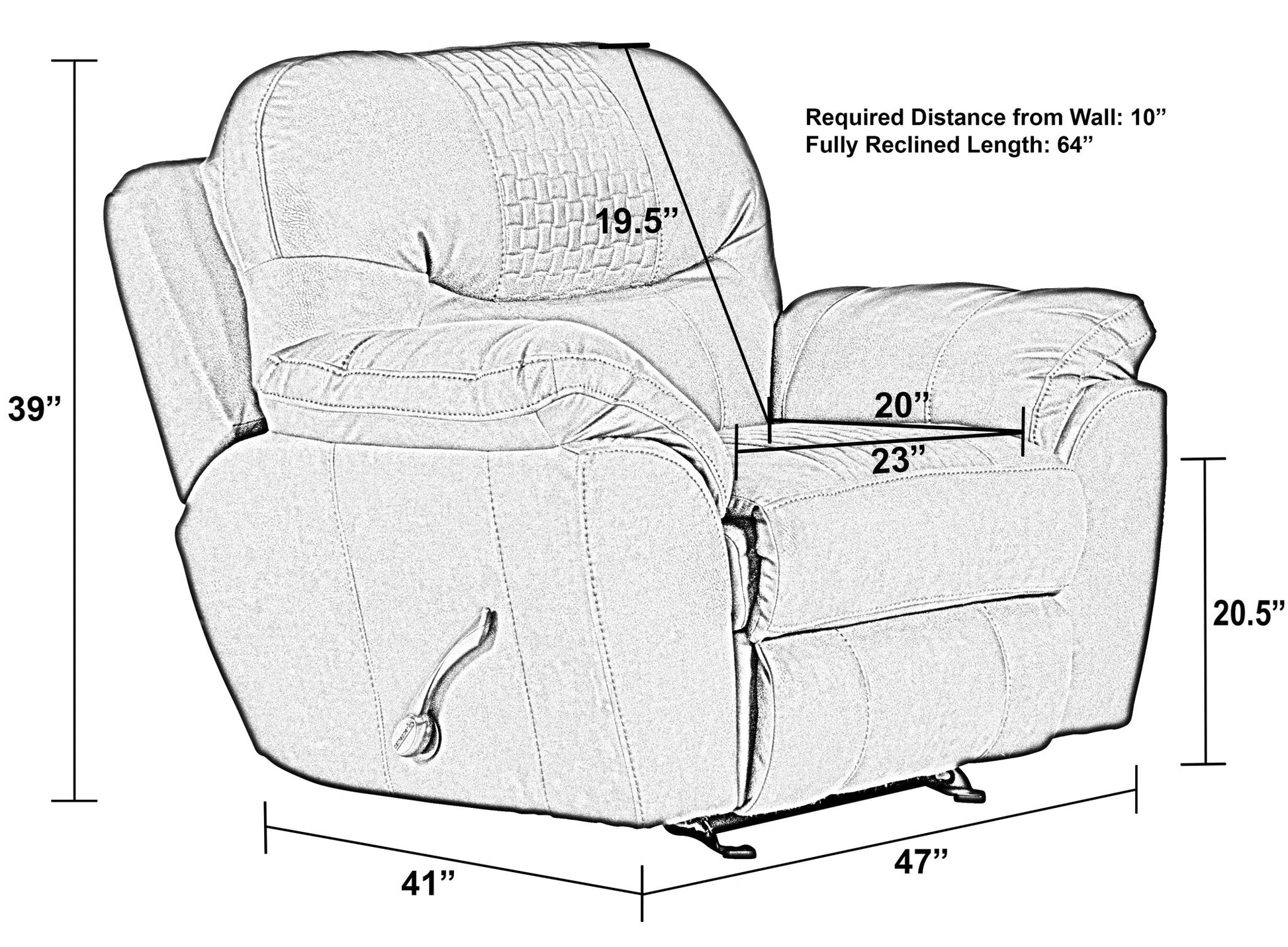 Legend - Glider Recliner - Chocolate - Hornell Furniture Outlet