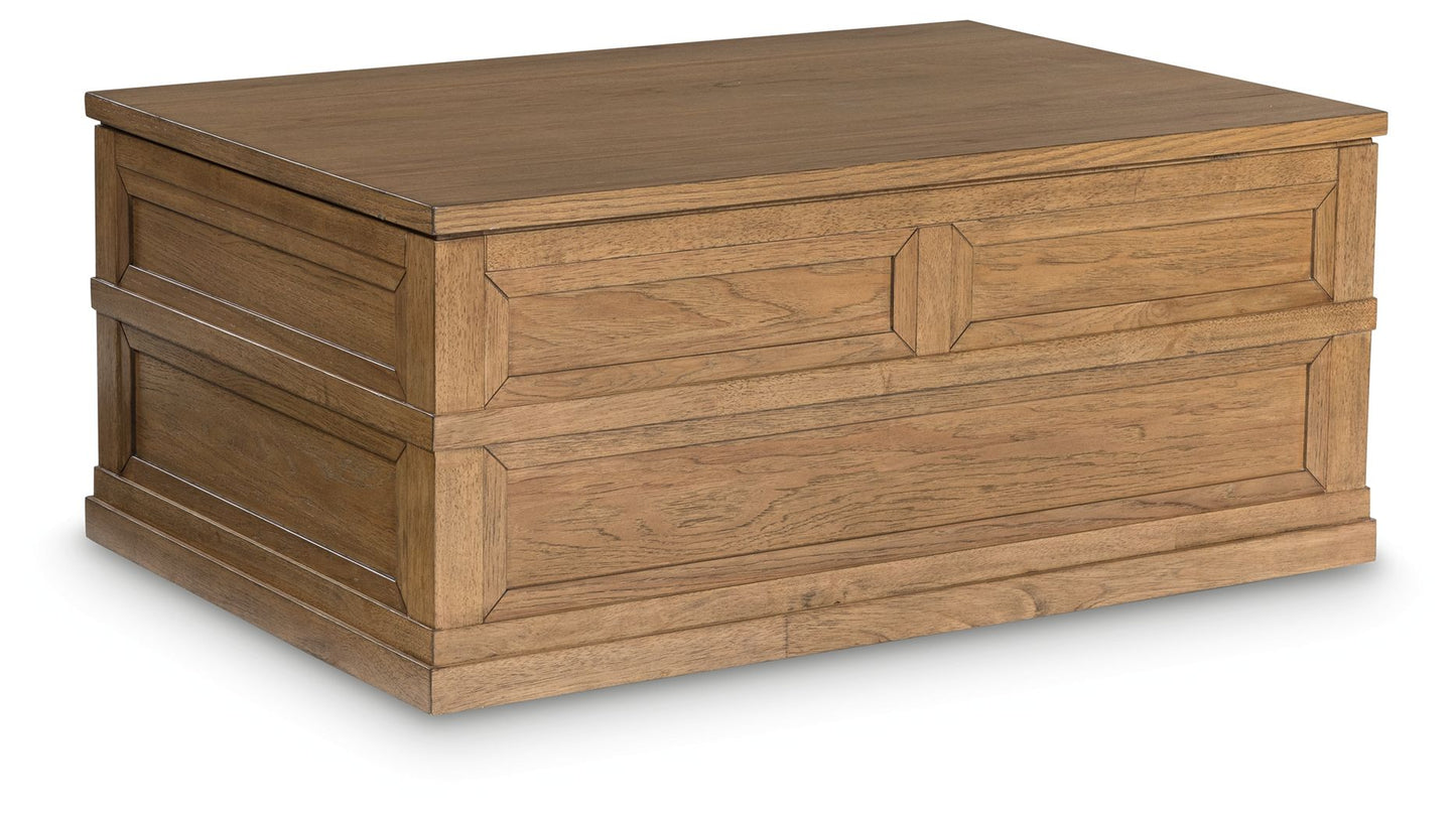 Sharlance - Light Brown - Lift Top Cocktail Table - Hornell Furniture Outlet