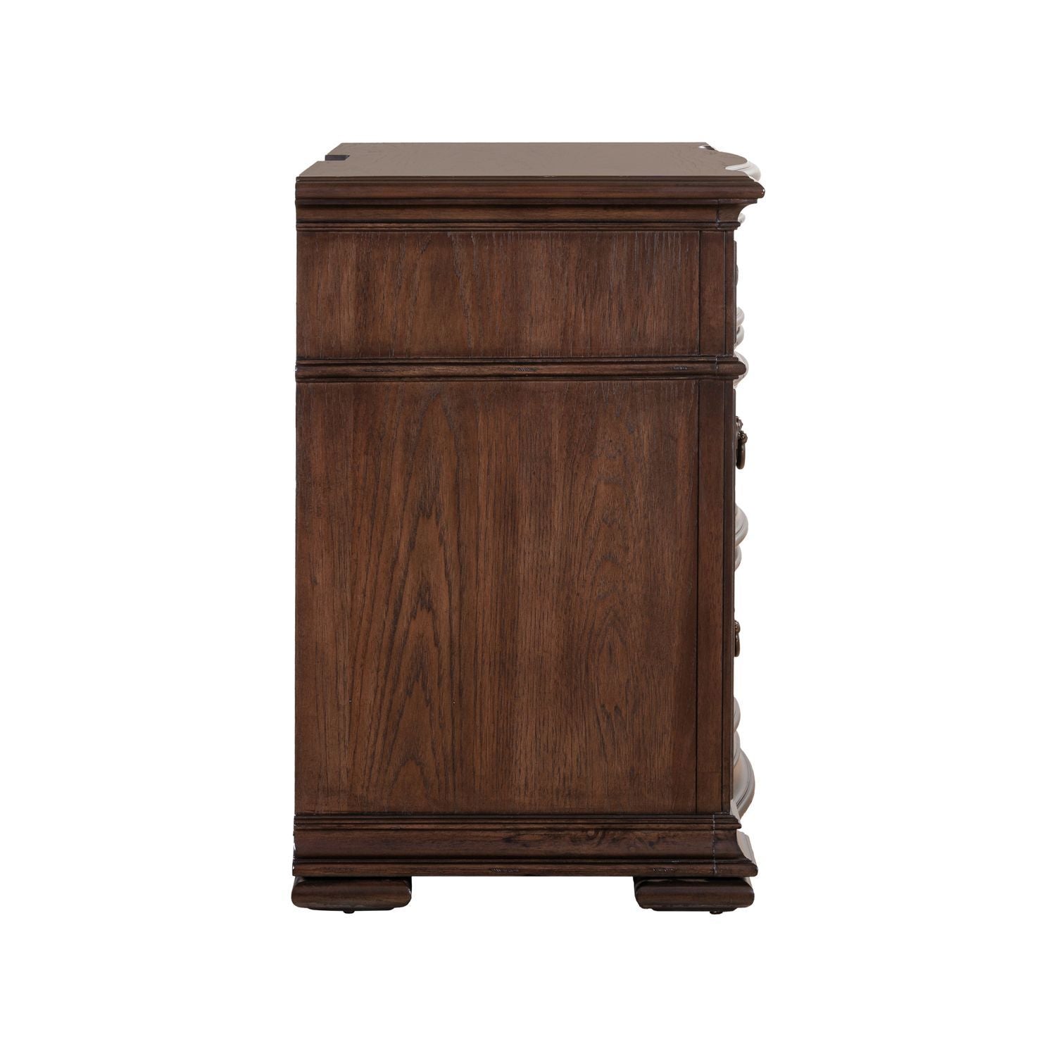 Provence Park - Bedside Chest With Charging Station - Brown - Hornell Furniture Outlet