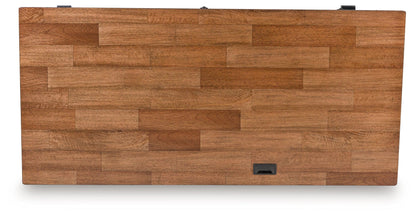 Wildenauer - Brown / Black - Home Office Desk - Hornell Furniture Outlet