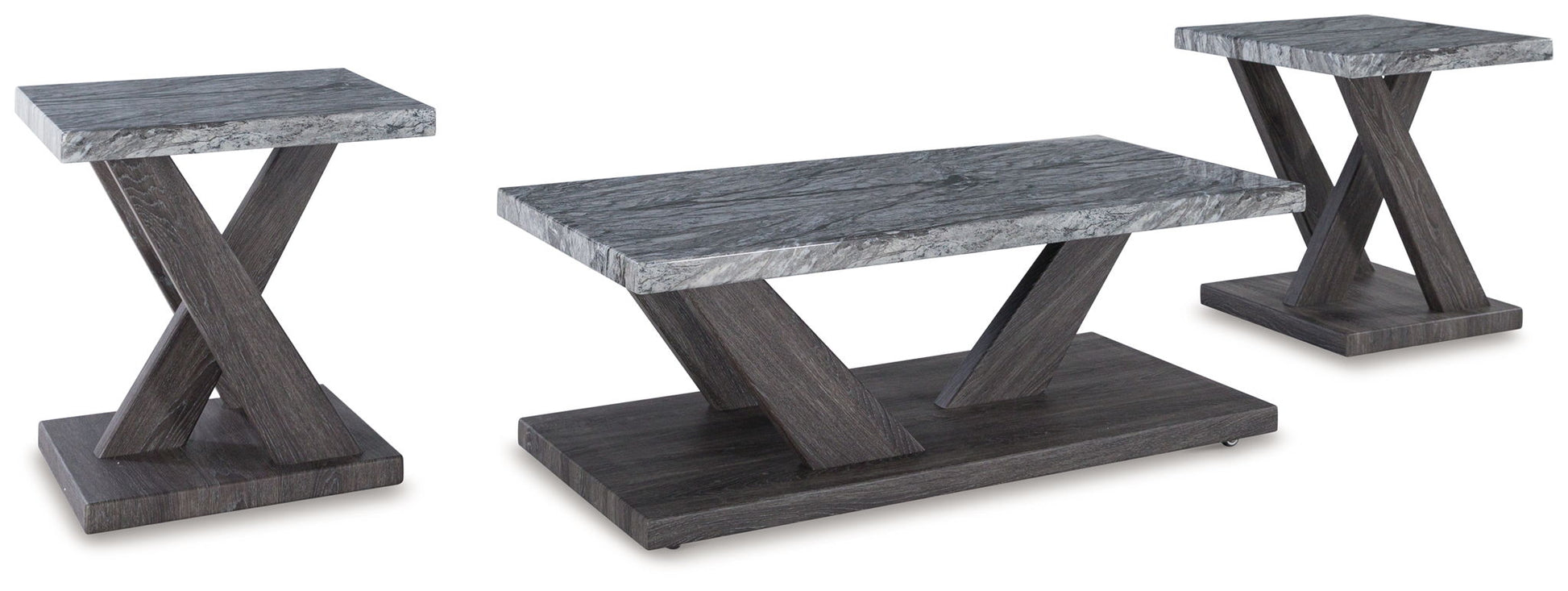 Bensonale - Brown / Gray - Occasional Table Set (Set of 3) - Hornell Furniture Outlet