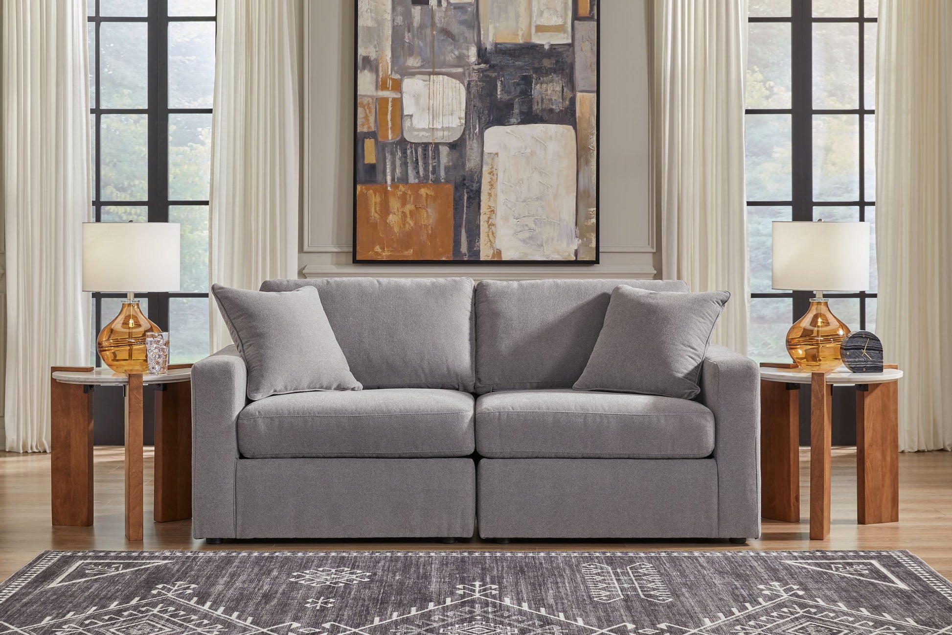 Modmax - Granite - Sectional - Hornell Furniture Outlet