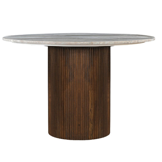 Kaleidoscope - Pedestal Table - Brown - Hornell Furniture Outlet