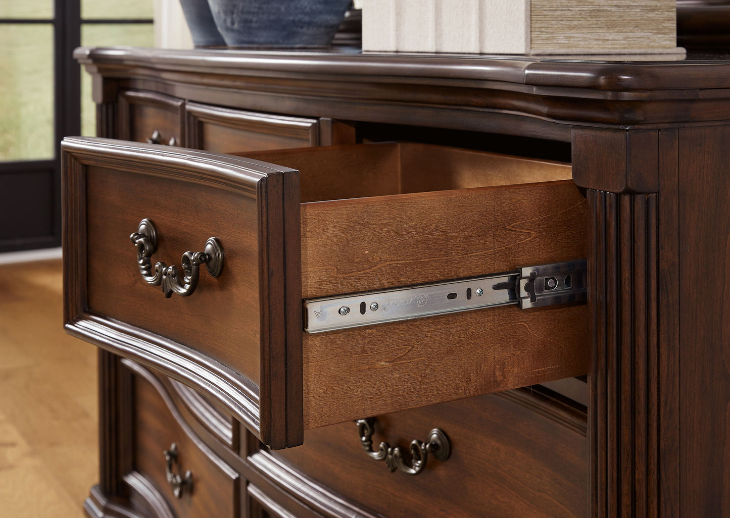 Lavinton - Brown - Dresser And Mirror - Hornell Furniture Outlet