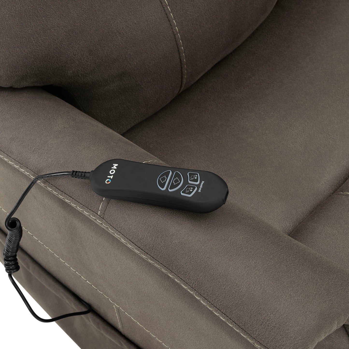 Thames - Power Lift Chair With Power Headrest - Brown - Hornell Furniture Outlet