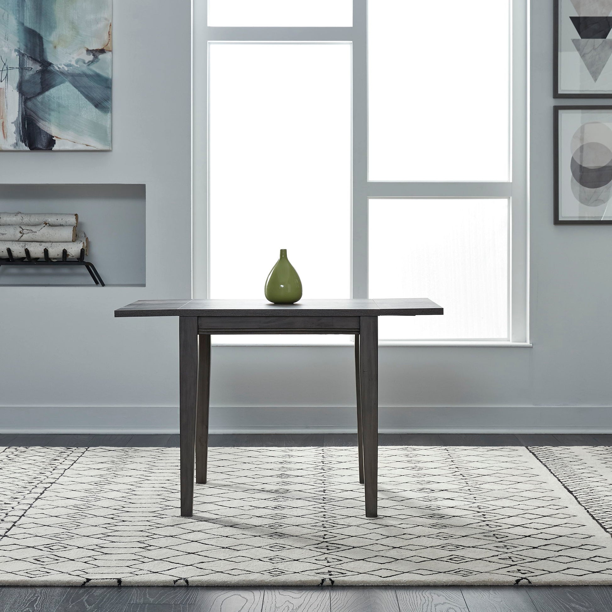 Tanners Creek - Drop Leaf Table - Dark Gray - Hornell Furniture Outlet