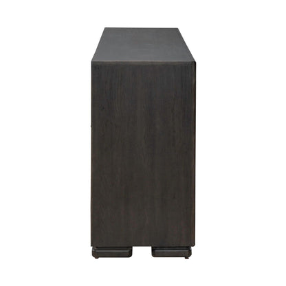 Barlowe - 4 Door Accent Cabinet - Brown - Hornell Furniture Outlet