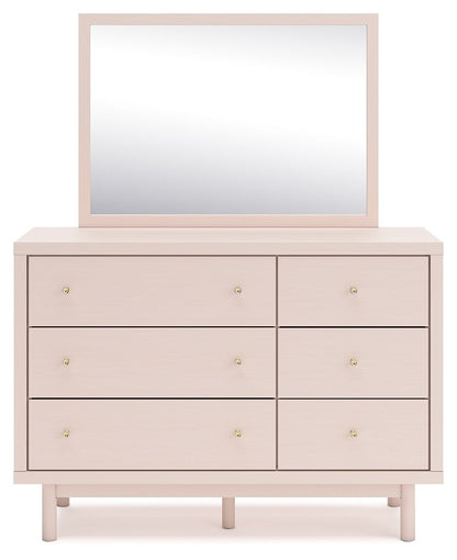 Wistenpine - Blush - Dresser And Mirror - Hornell Furniture Outlet