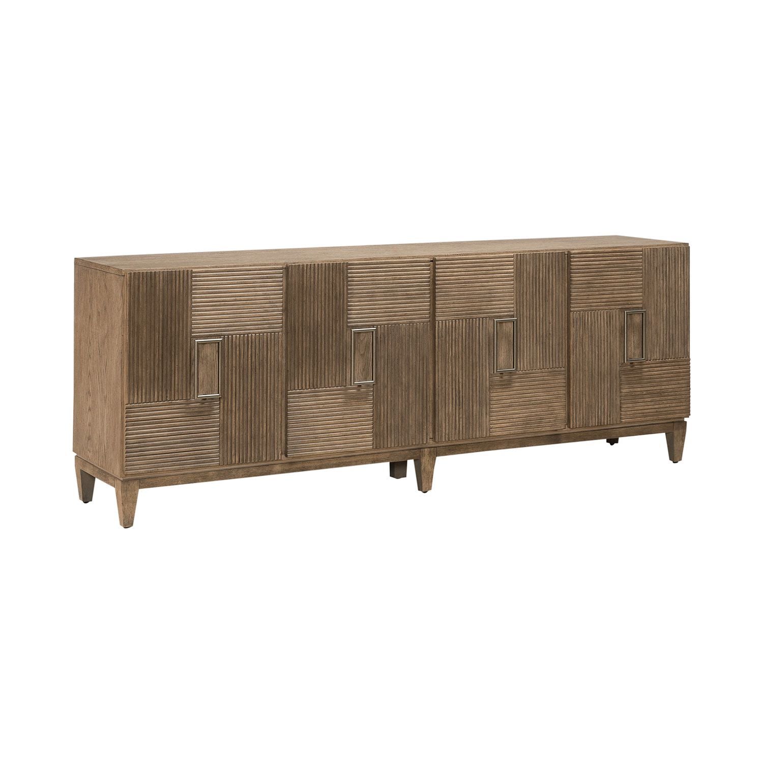Serenity - 82" Accent TV Console - Burnished Beige - Hornell Furniture Outlet