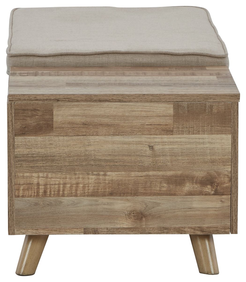 Gerdanet - Beige - Storage Bench - Hornell Furniture Outlet