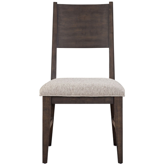 Norvell - Side Chair (Set of 2) - Gray / Brown - Hornell Furniture Outlet
