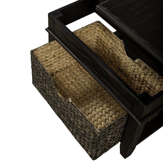 Mill Creek - Lift Top Cocktail Table - Dark Brown - Hornell Furniture Outlet