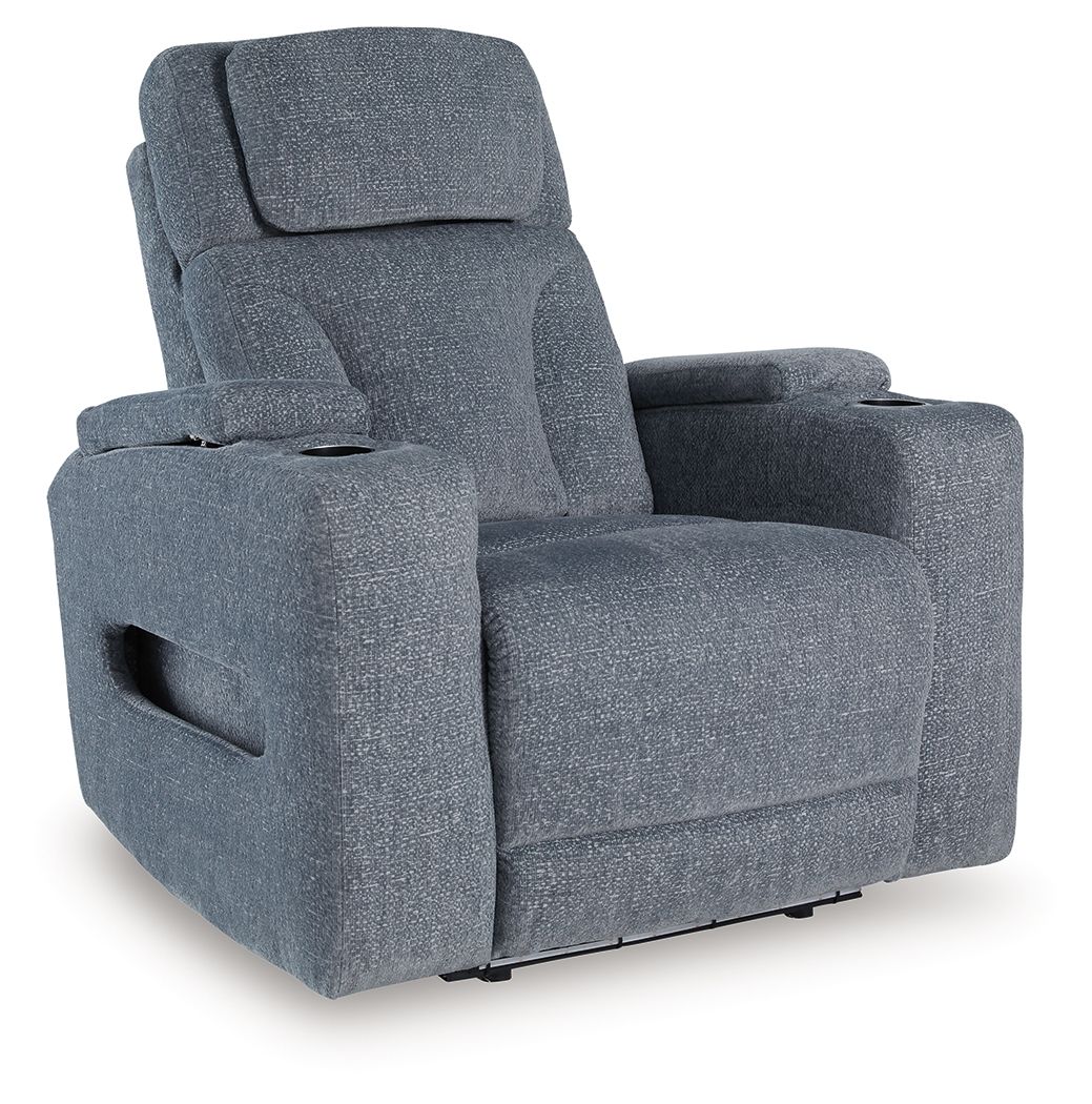 Studio Cave - Steel - Power Recliner - Hornell Furniture Outlet