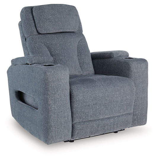 Studio Cave - Steel - Power Recliner - Hornell Furniture Outlet