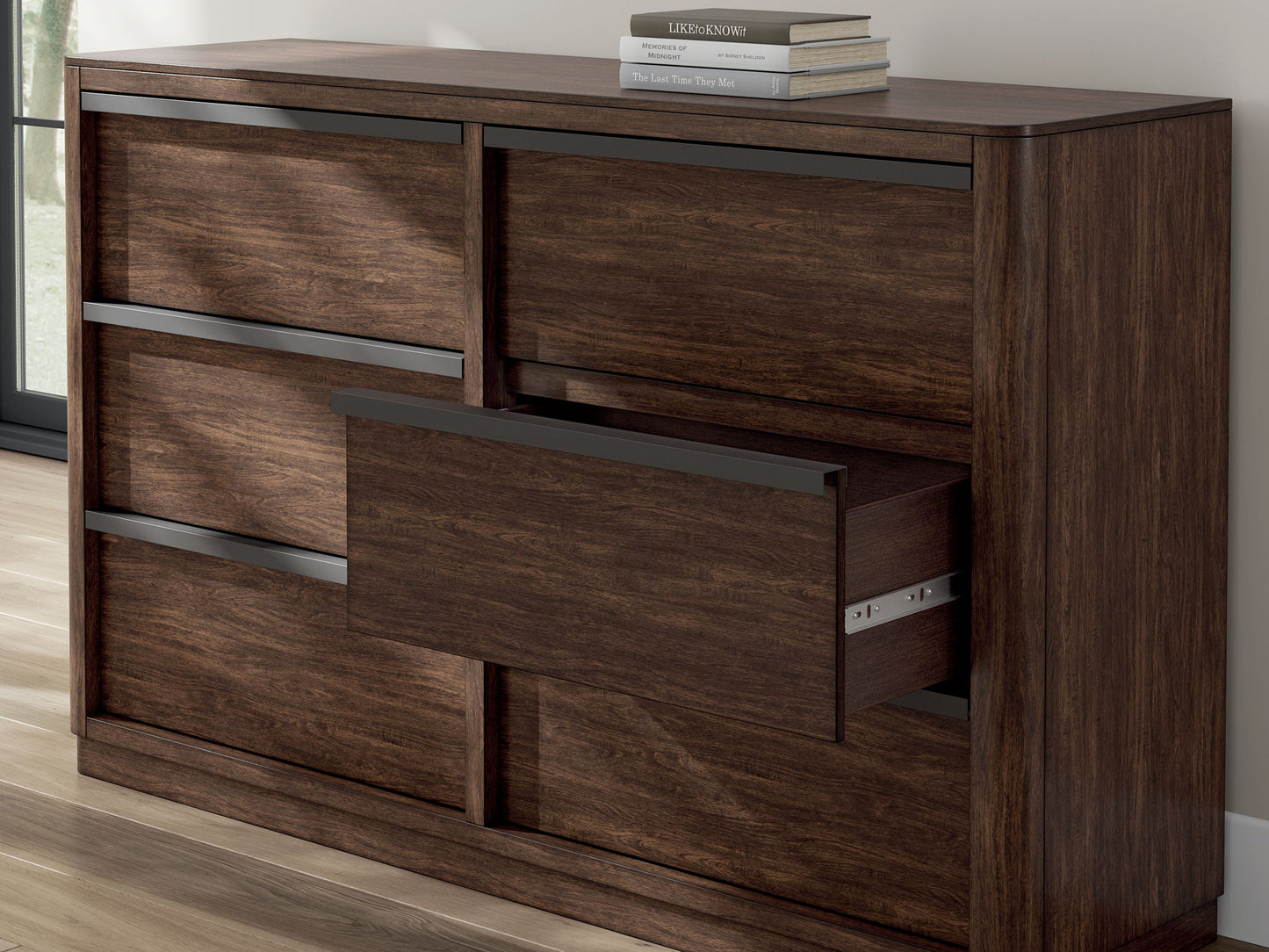 Dilenno - Dark Brown - Dresser - Hornell Furniture Outlet