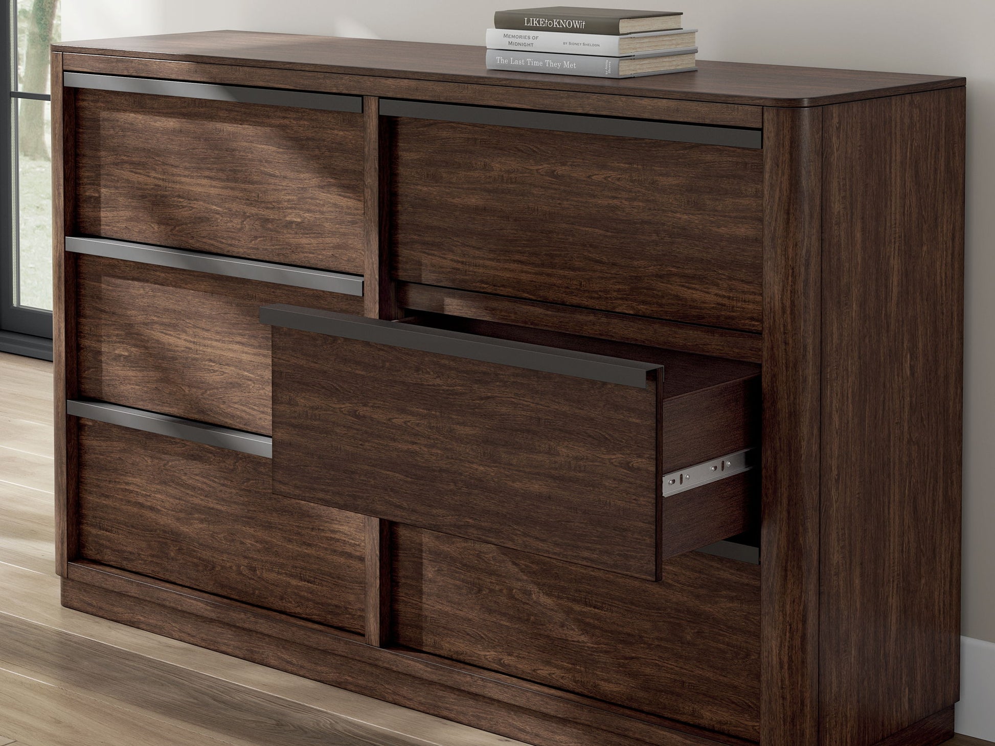Dilenno - Dark Brown - Dresser - Hornell Furniture Outlet