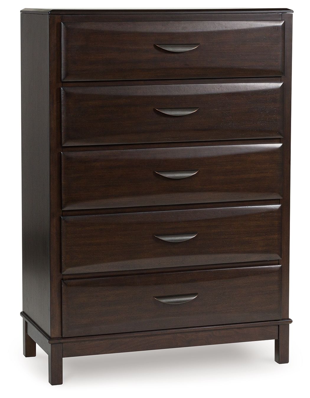 Vanmore - Dark Brown - Five Drawer Chest - Hornell Furniture Outlet