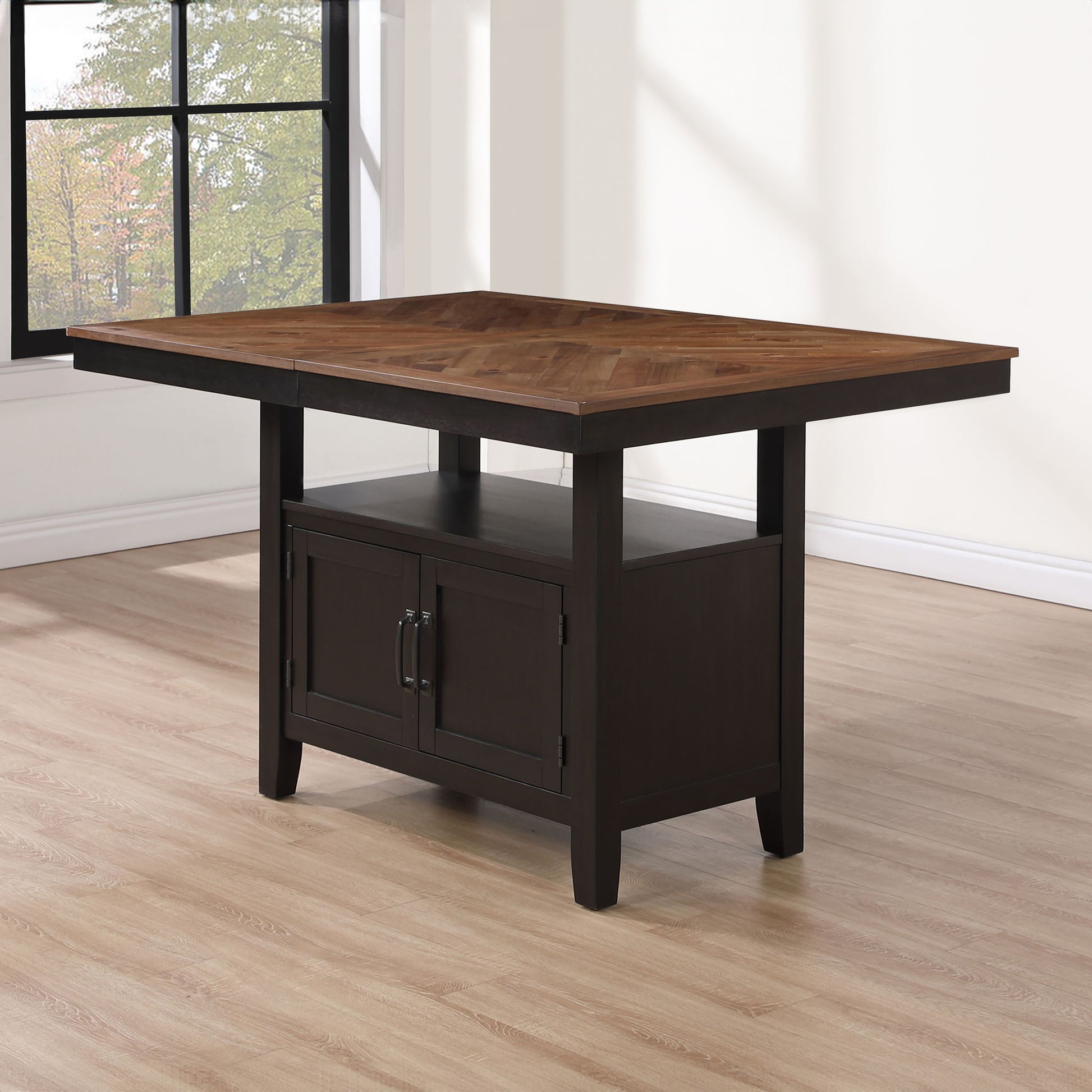 Bermuda - Storage Counter Table - Black - Hornell Furniture Outlet