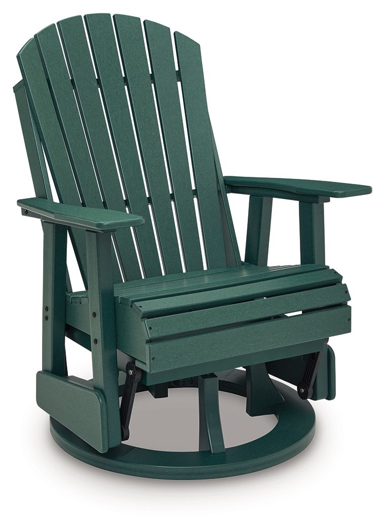 Shell Beach - Swivel Glider Chair - Green - Hornell Furniture Outlet