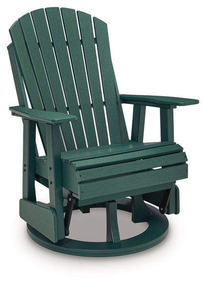 Shell Beach - Swivel Glider Chair - Green - Hornell Furniture Outlet