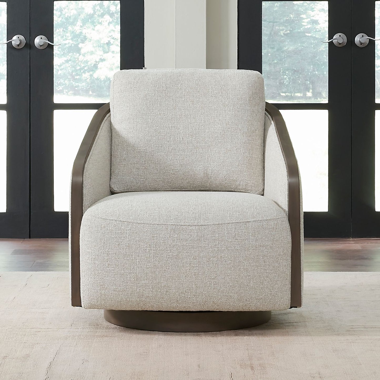 Nora - Upholstered Swivel Accent Chair - Hornell Furniture Outlet