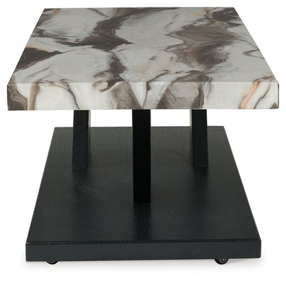 Cendill - Dark Brown / White / Black - Occasional Table Set (Set of 3) - Hornell Furniture Outlet