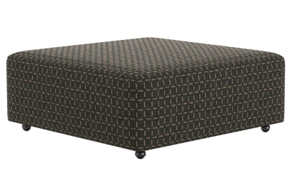 Royster - Castered Cocktail Ottoman - Walnut - Hornell Furniture Outlet
