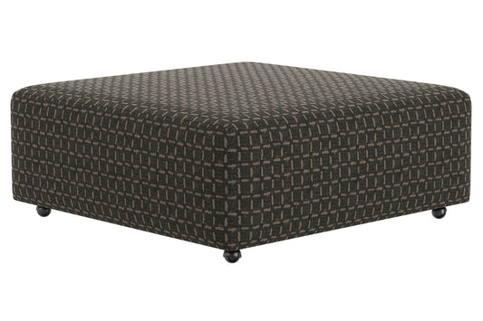 Royster - Castered Cocktail Ottoman - Walnut - Hornell Furniture Outlet