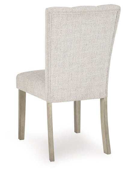 Larawyn - Dining Upholstered Side Chair (Set of 2) - Bisque - Hornell Furniture Outlet